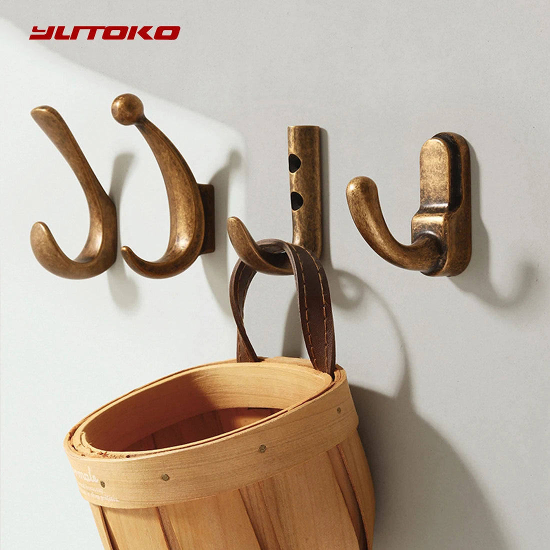 YUTOKO Hook Moon Antique Wall Hanging Clothes Hook Bedroom Robe Hook