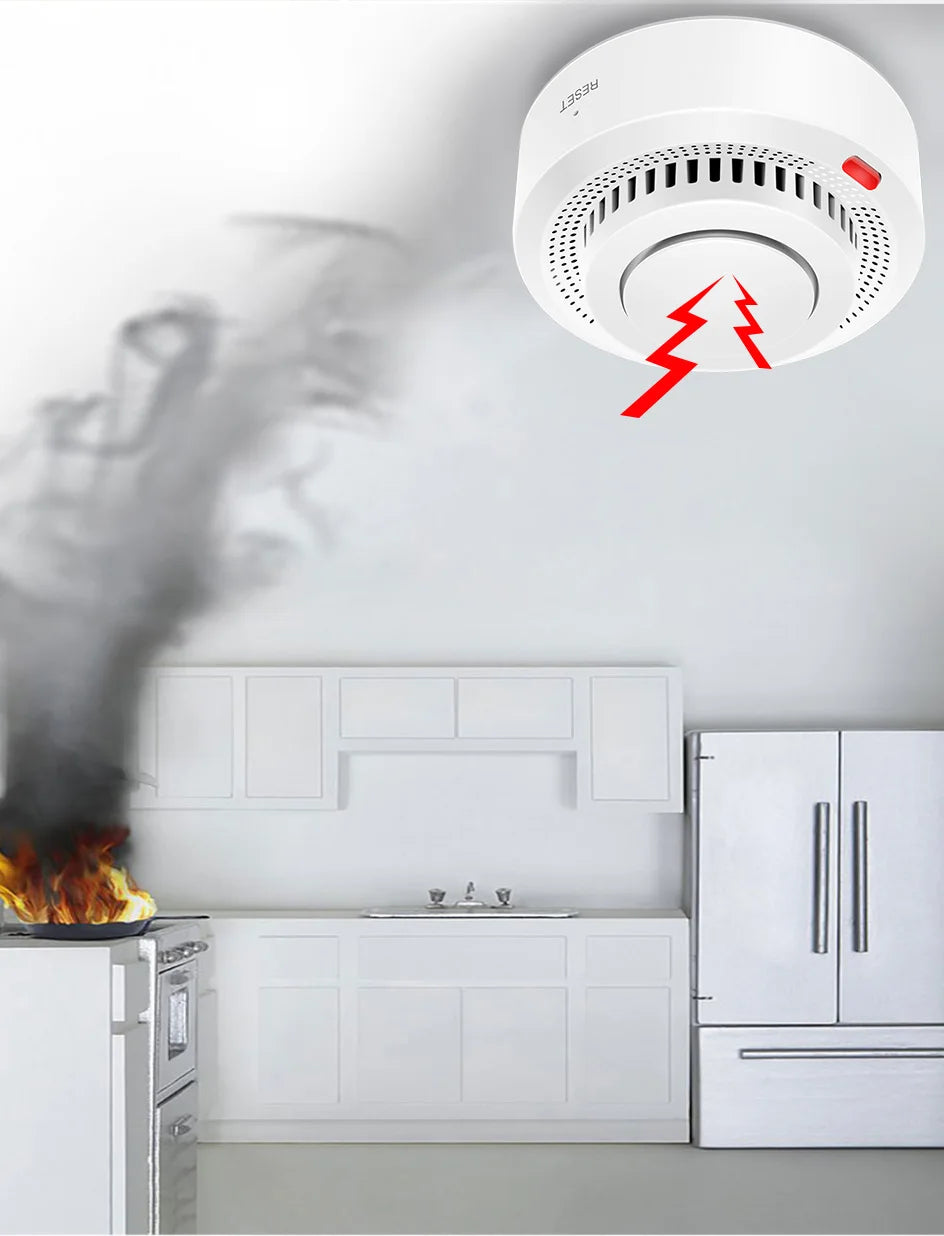 Tuya Smart WiFi Smoke Sensor Fire Protection Smoke Detector 85dB