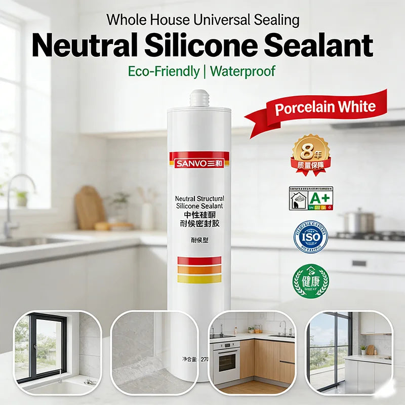 SANVO Neutral Silicone Sealant | Waterproof Weatherproof | For
