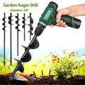 2 Sizes Spiral Garden Drill Bit - Auger Hole Digger Ground Tool