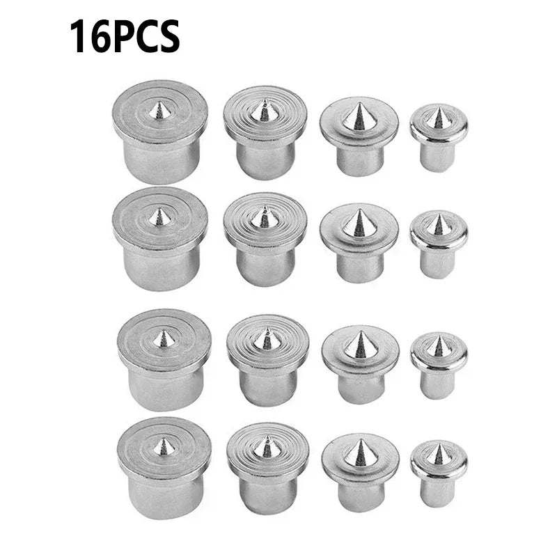 Dowel Centre Point Pin Set — 6mm, 8mm, 10mm, 12mm & 13m - View 1