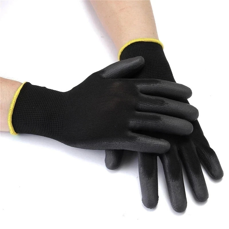 10/30 Pair Logo Free Polyurethane Gloves Safety Work Gloves Repair