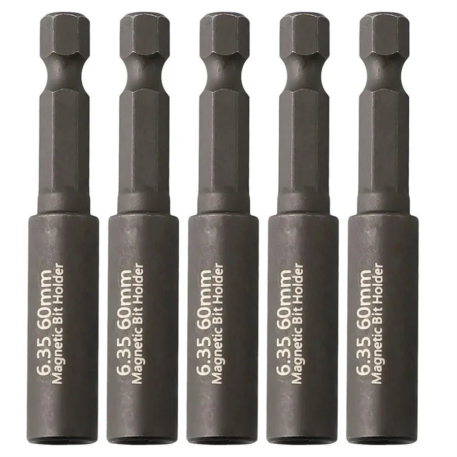2/5 pieces magnetic extension screwdriver drill bit hexagonal shank
