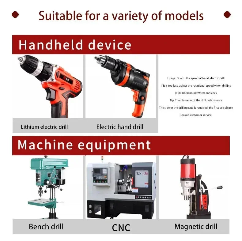 TG HSS M35 Step Drill Bit for Aluminum Copper Iron Mold Wood Plastic