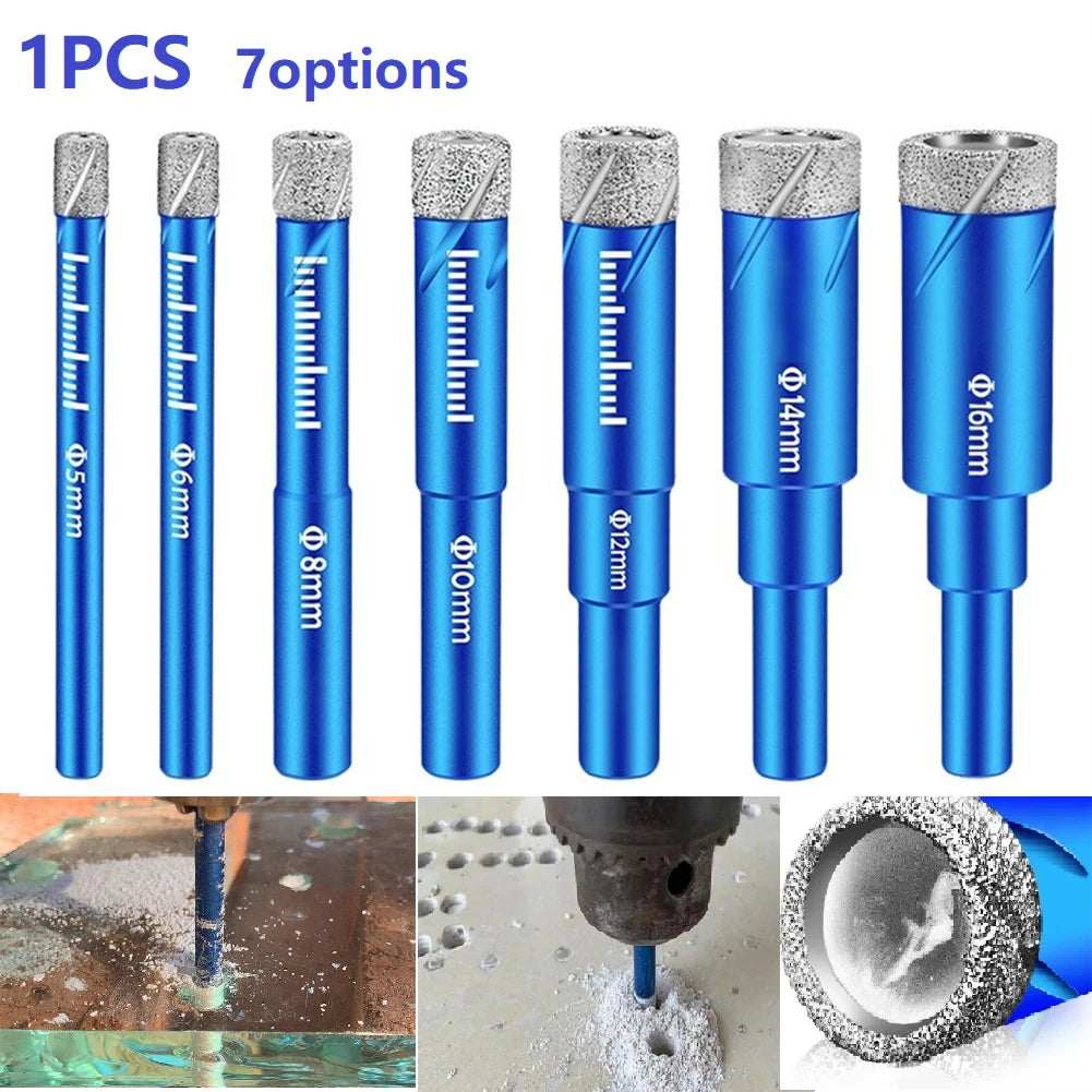 6/8/10/12/14/16mm Diamond Coated Core Drill Durable For Glass Marble