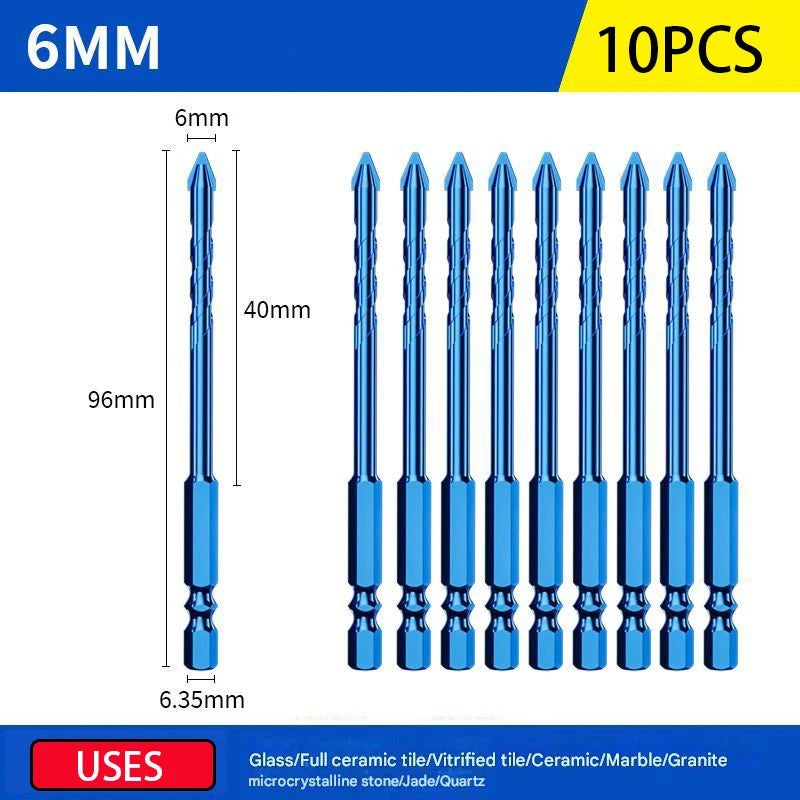 10/5/2PCS Eccentric Drill Bits Set Ceramic Tile Drill Bit Set