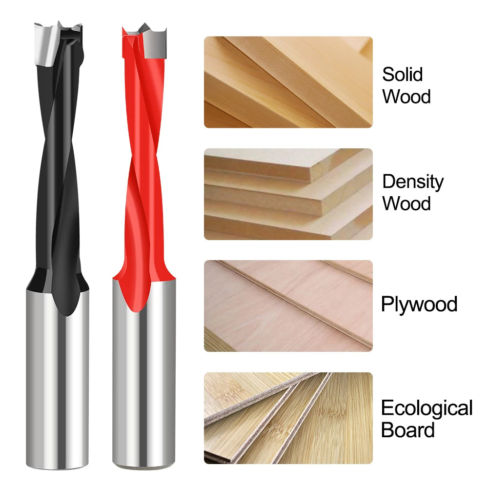 XCAN 1pc 4-10mm Left/Right Rotation Wood Forstner Drill Bits Router