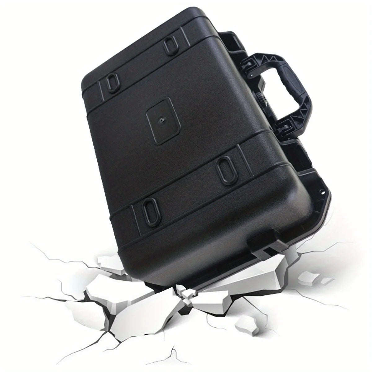 1pc Waterproof Hard Carry Case Bag Tool Case With Pre-cut Sponge