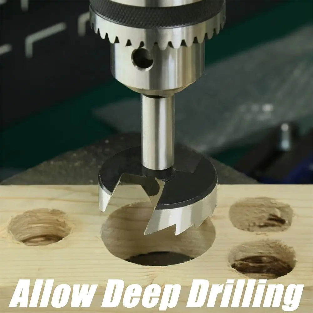 High Carbon Steel Forstner Boring Drill Bits Multi-Tooth 1/4