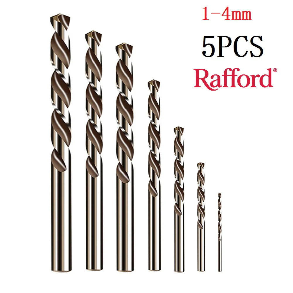 5-Piece HSS Drill Bit Set for Stainless Steel & Metal — - View 1
