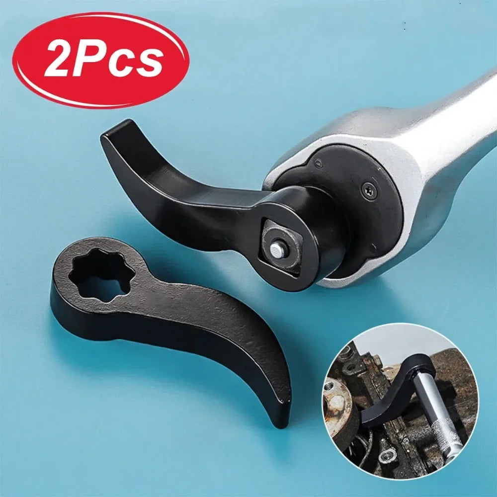 2Pcs Car Angle Type Half Axle Disassembly Tool Drive Pry bar Adapter