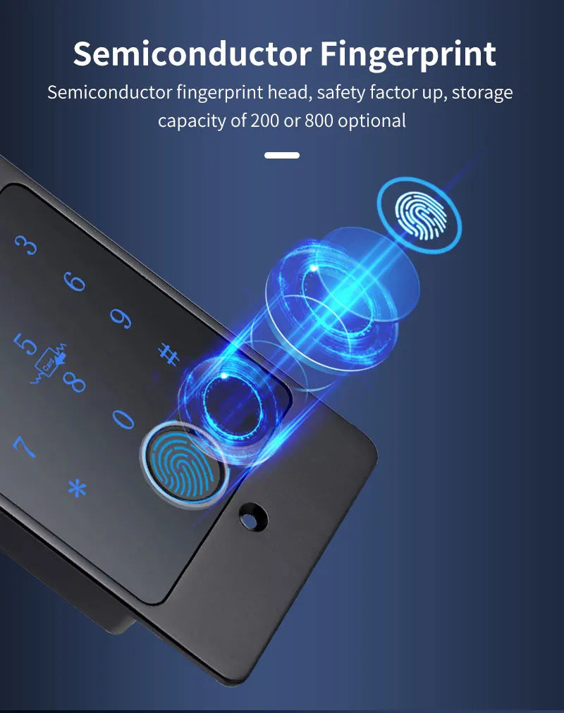 Tuya Wifi Standalone Fingerprint Access Control Keypad Metal