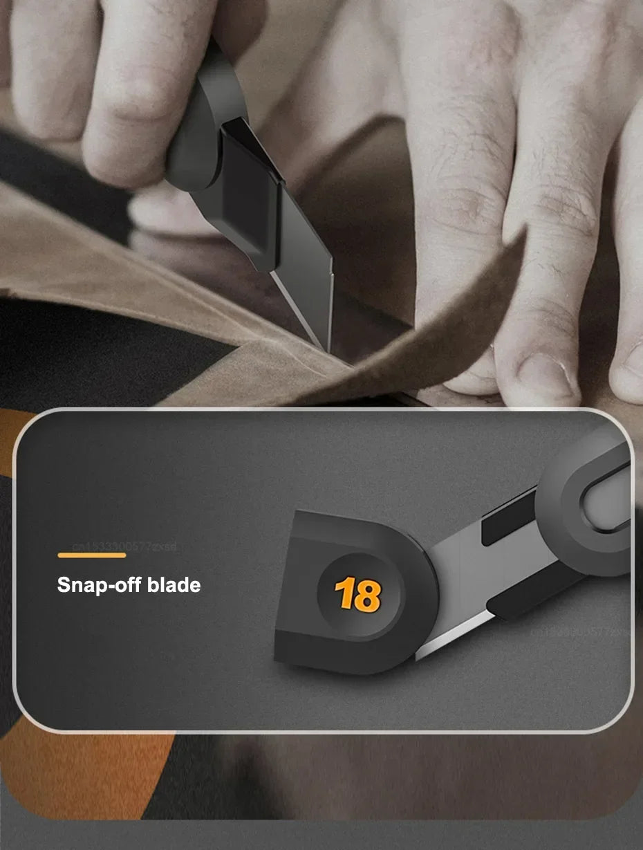 Deli Black Sk2 Blade 3 Styles Tool Retractable Push Button