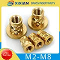 M2 M2.5 M3 M4 M5 M6 Brass Heat Set Insert Nut Hot Melt Knurled