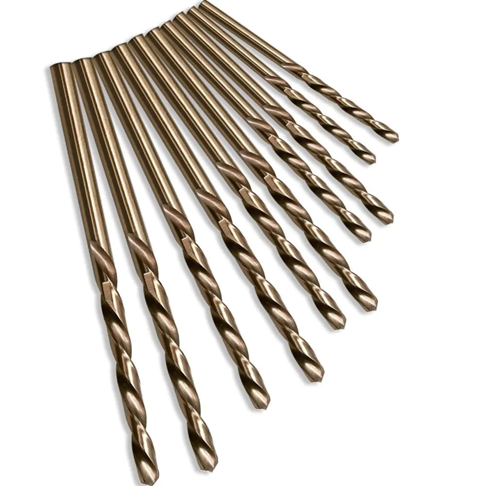 10pcs HSS M35 Cobalt Drill Bit 1mm 1.5mm 2mm 2.5mm 3mm Used For