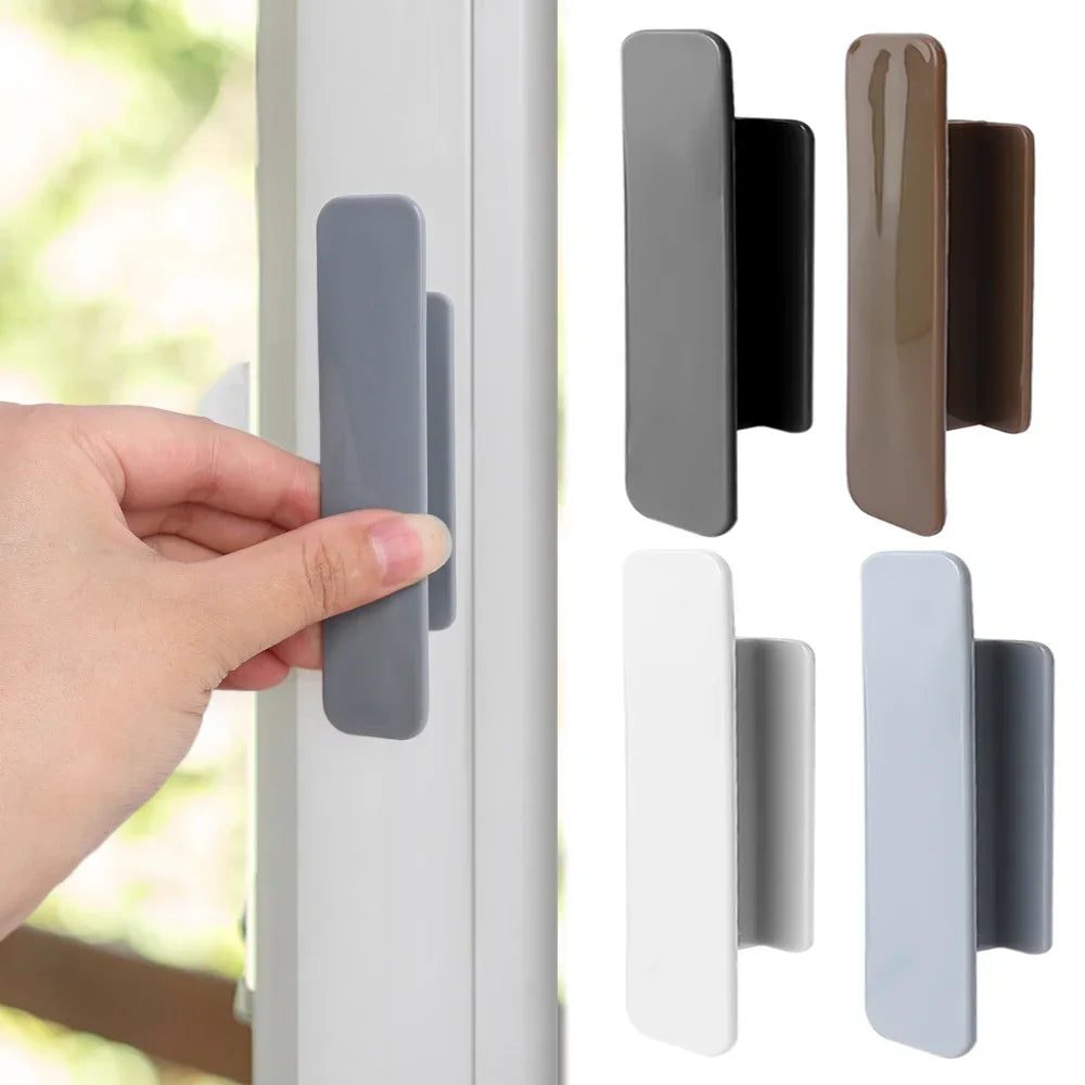 4/2PCS Window Cabinet Drawer Handles Self-adhesive Door Wardrobe