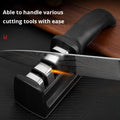 Black Kitchen Three Segment Knife Sharpener Household Multi