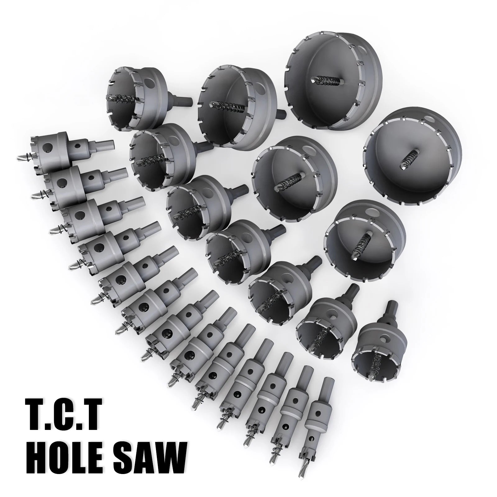 12-100mm TCT Hole Saw Tungsten Carbide Tip Core Drill Bit Cutter