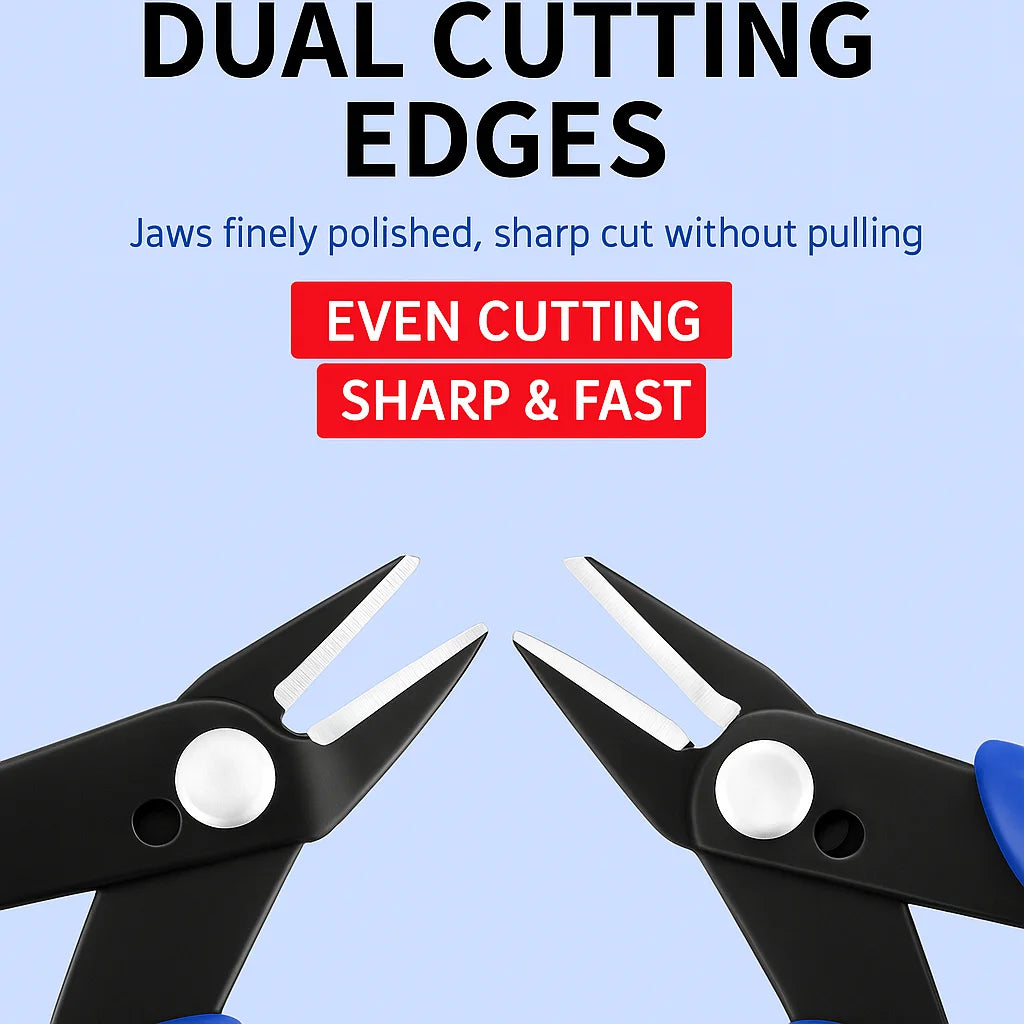1PCS Wire Cutter Cutting Pliers, Precision Side Nippers for DIY