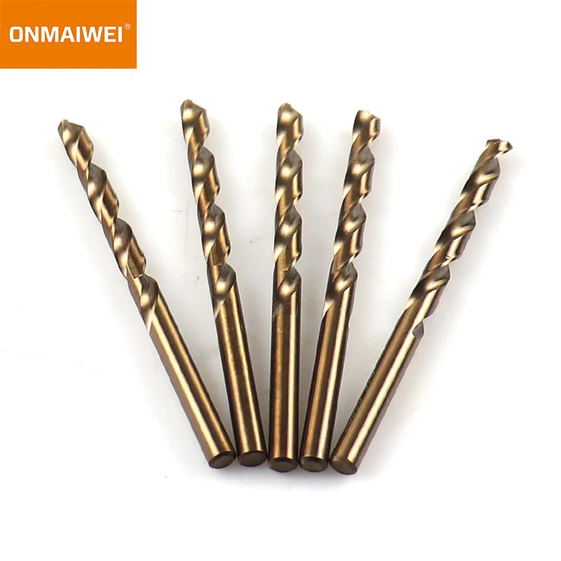 5-10pcs 1-13mm HSS M35 Cobalt Twist Drill Bit Set Solid Tungsten Bits