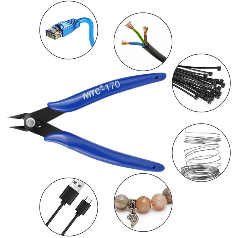 1/5/10PC 170 Wishful Clamp DIY Electronic Diagonal Pliers Side