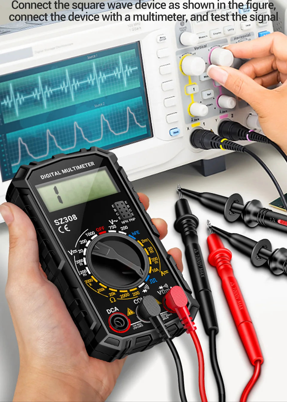 Multimeter Tester Pen Suit ANENG Multimeters 1999 Counts 24-250V