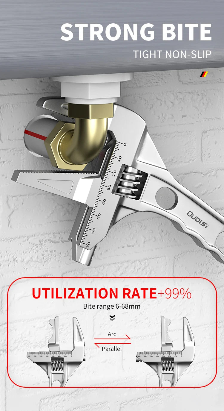 OUDISI multifunctional wrench manual tool bathroom wrench large