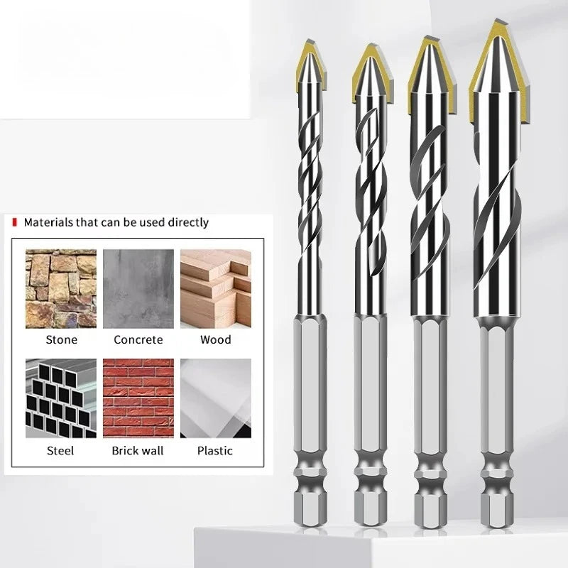 Carbide Hexagonal Shank Tilt Eccentric Diamond Drill Ceramic Cement