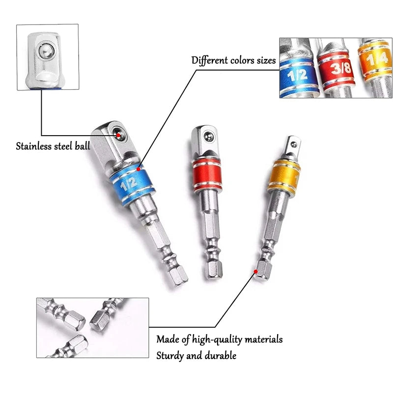 Internal Hexagonal Handle Universal Drill Bit Screwdriver Impact