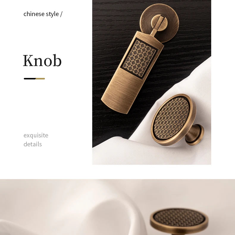 Santaya Antique Brass Handle Luxury Bronze Pull Kitchen Cabinet