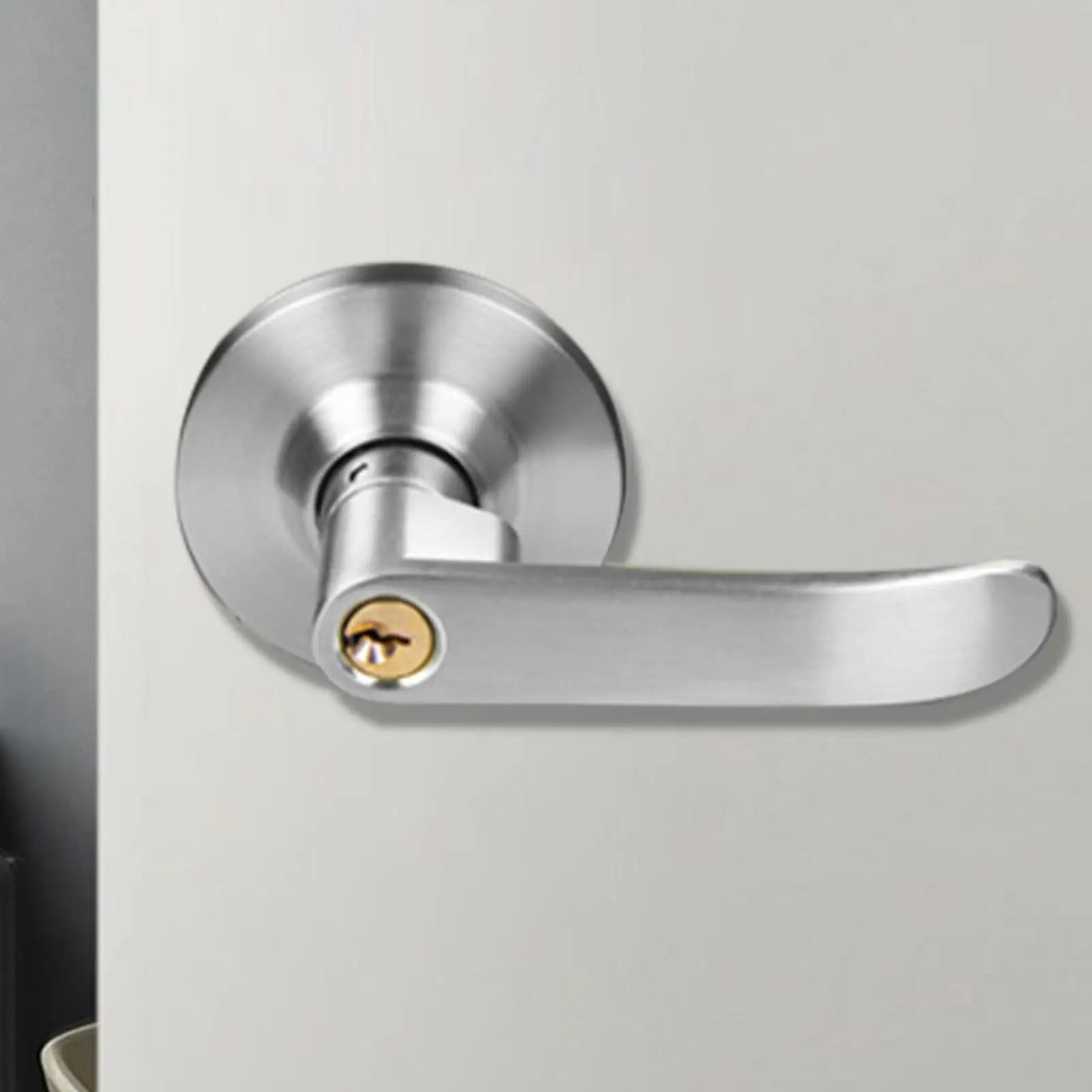Stainless Steel Interior Door Lever Lock Set: Privacy Knob Handle