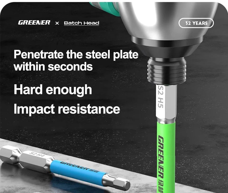 GREENERY Rainbow Hex Head Allen Wrench Screwdriver Bit Set S2