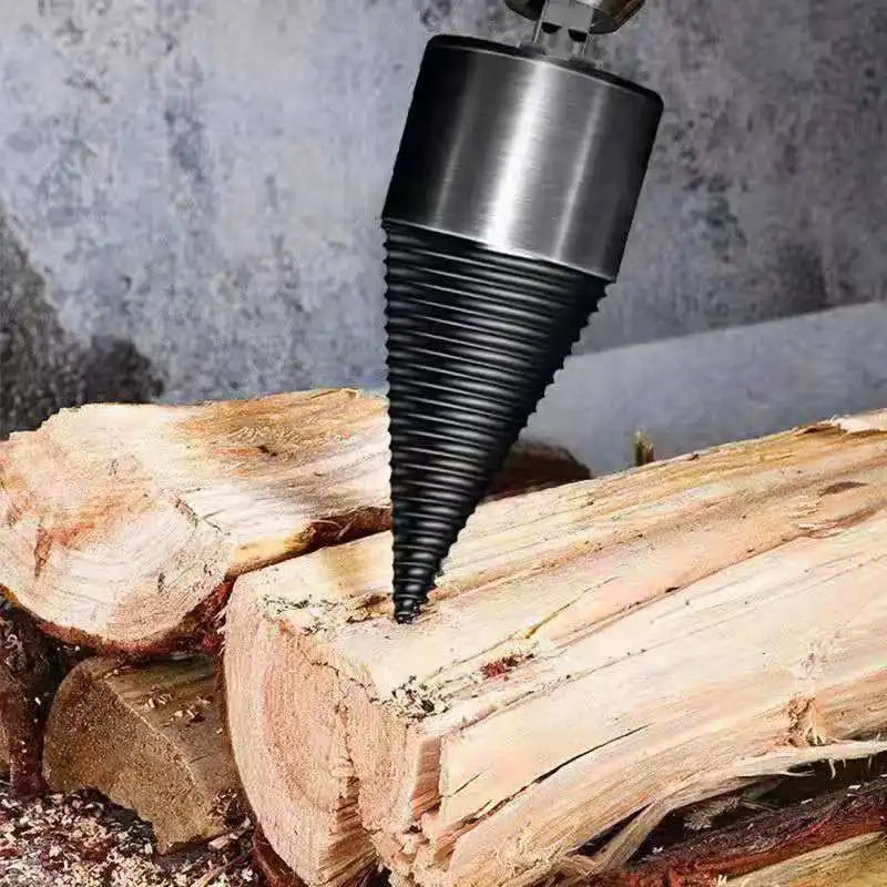 32/42/50MM Firewood Splitter Machine Drill Bit Wood Cone Punch Driver