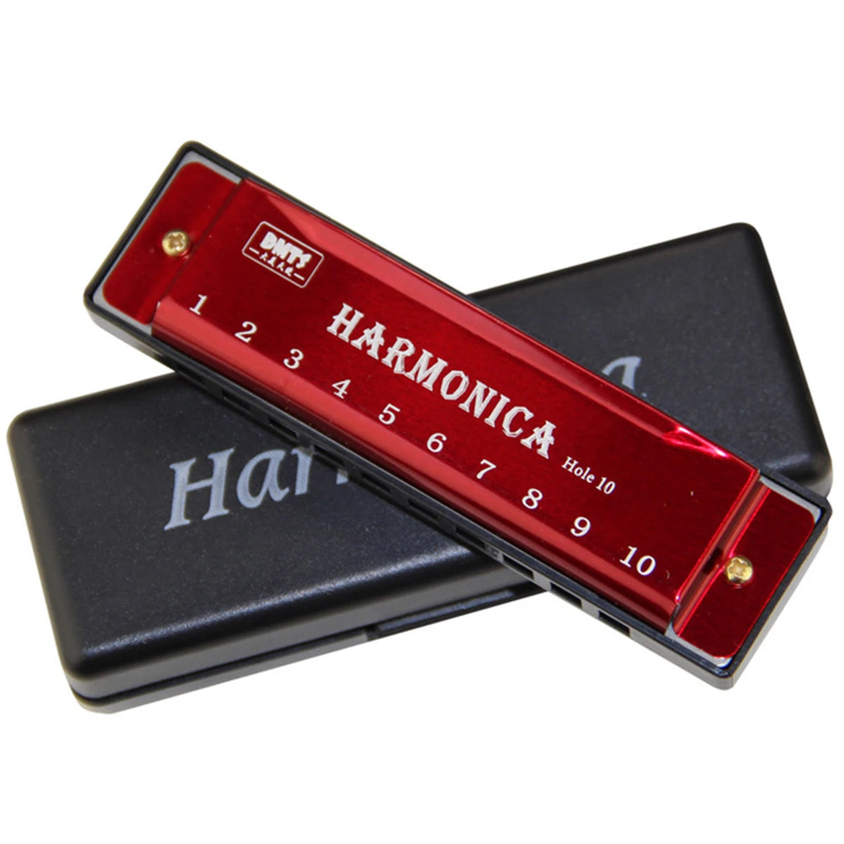 Harmonica Key of C 10 Hole Diatonic Harmonica C with Case for