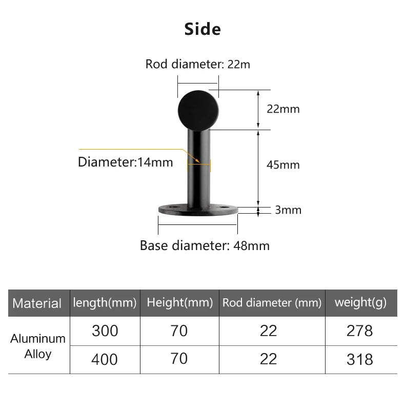 300mm Long Barn Door Handles 400mm Metal Gate Pull Handles Black