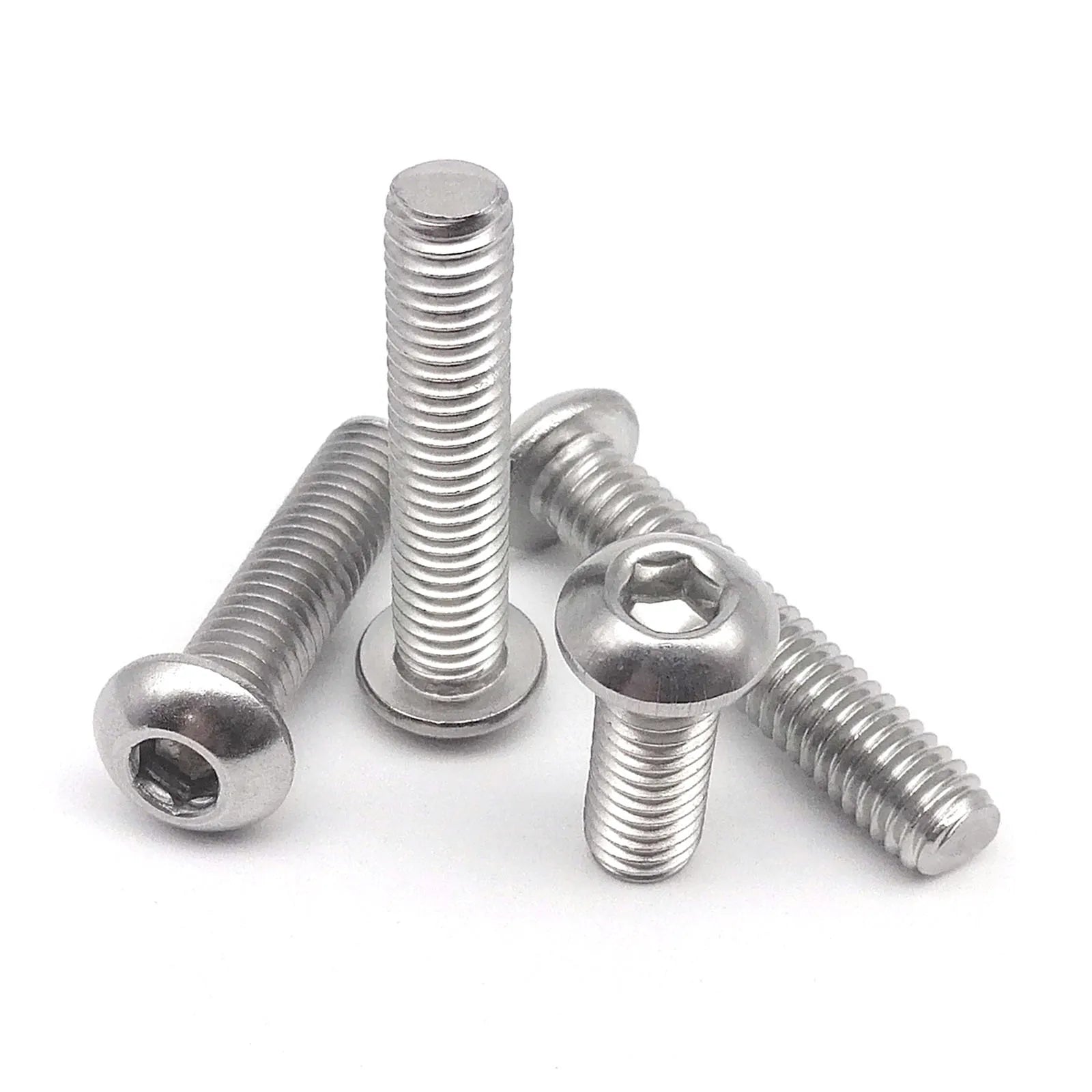 10/50pcs M1.6 M2 M2.5 M3 M4 M5 M6 M8 304 A2-70 Stainless Steel