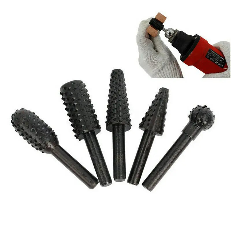1/4'' 5PCS Drill Bit Set Cutting Tools for Woodworking Knife Wood