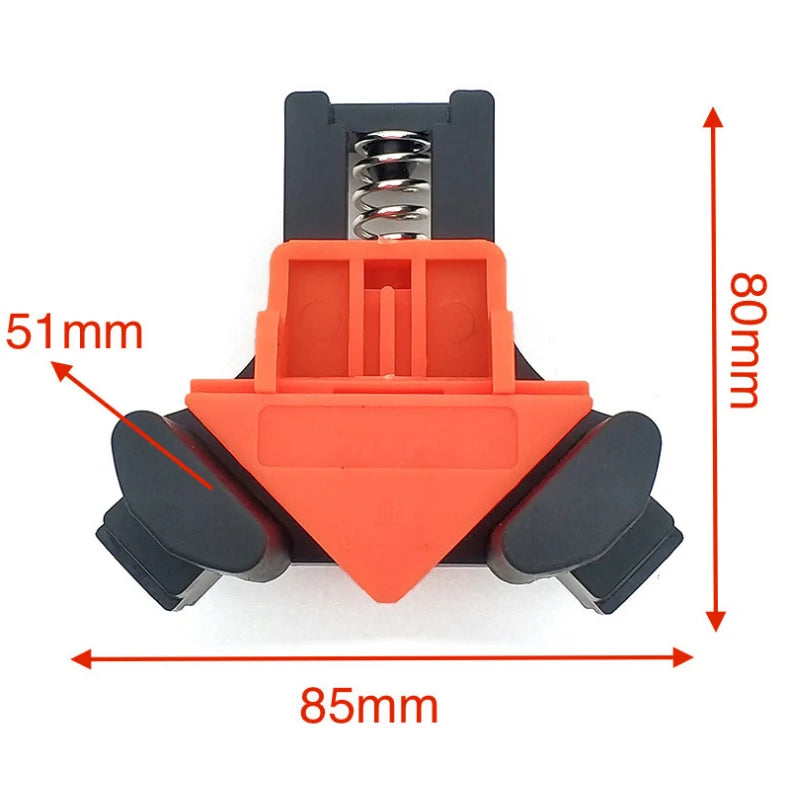 4PCS Right Angle Fixing Clip Woodworking Clamp Adjustable Swing