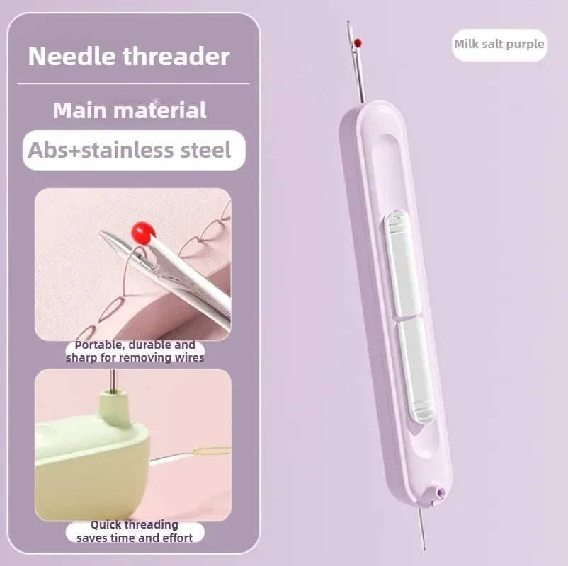 2 In 1 Needle Threader and Seam Ripper Tool Multifunctional Sewing