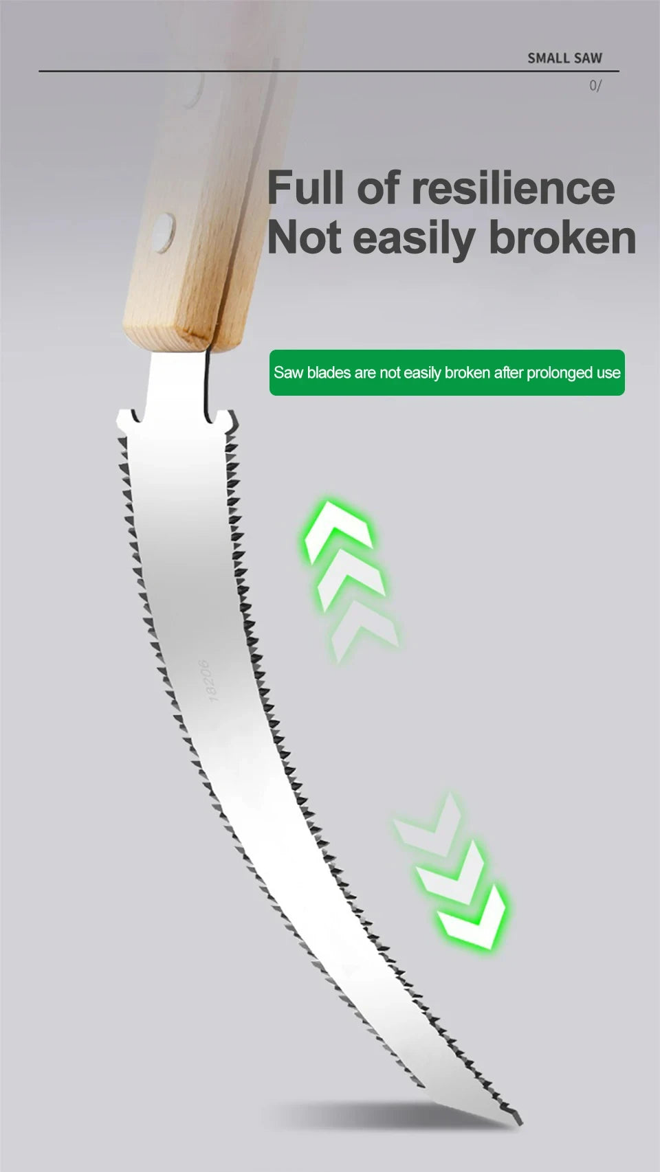 Japanese Style Hand Saw Non-slip Wooden Handle Pull Saw Flush Cut Saw