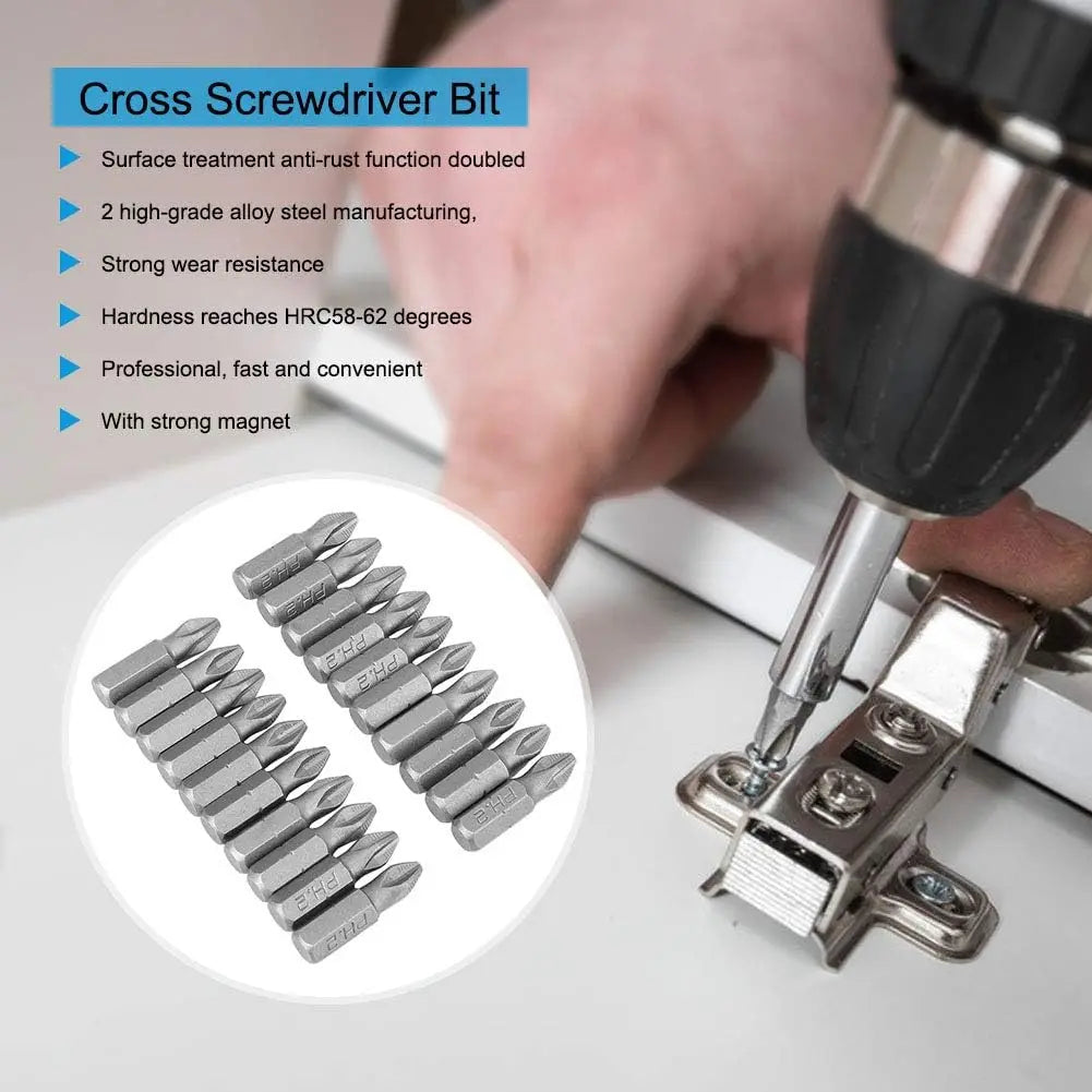 100/1pc 25mm Anti Slip Electric Hex Shank Magnetic Screwdriver Drill