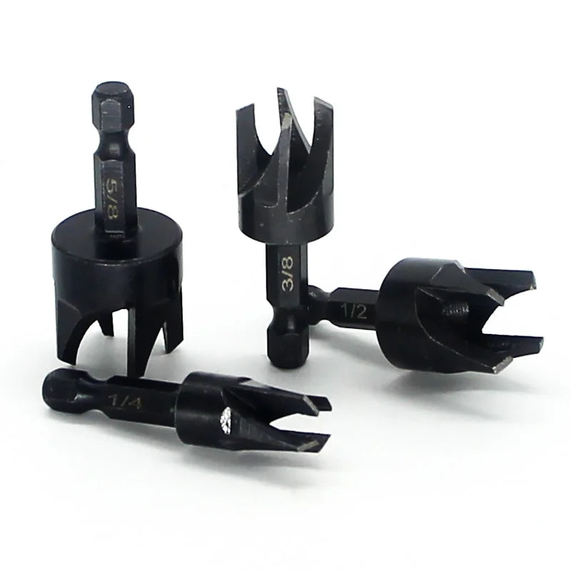 Carbon Steel Hex Shank Krachtige Dowel Bit Woodworking Drill Wood