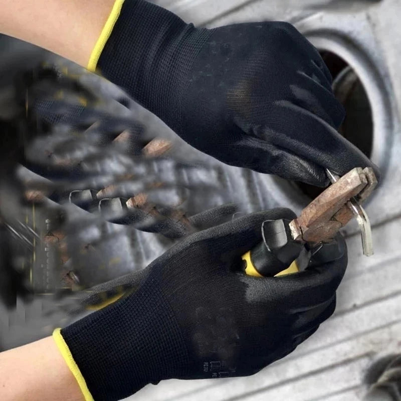 10/30 Pair Logo Free Polyurethane Gloves Safety Work Gloves Repair