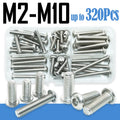 M2 M2.5 M3 M4 M5 M6 M8 M10 Button Head Socket Cap Machine Bolts Scr...