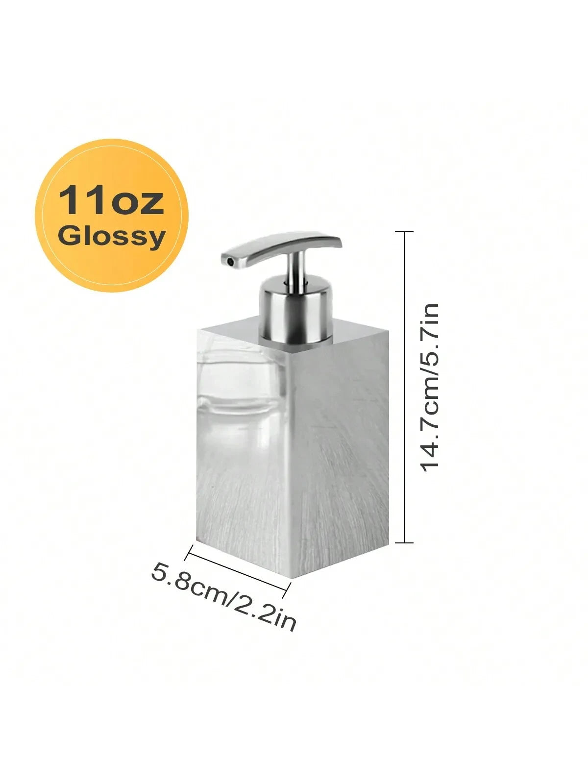 Leeseph Stainless Steel Soap Dispenser, Refillable Pump Bottles Liq