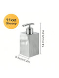 Leeseph Stainless Steel Soap Dispenser, Refillable Pump Bottles