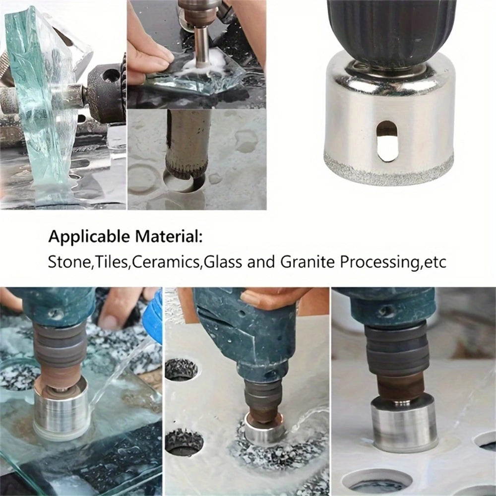 10pcs/set 6mm-30mm Diamond Coated Hole Saw Cutter
