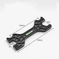 Multifunctional Dual Headed Wrench With Level Manual Tap Spanner