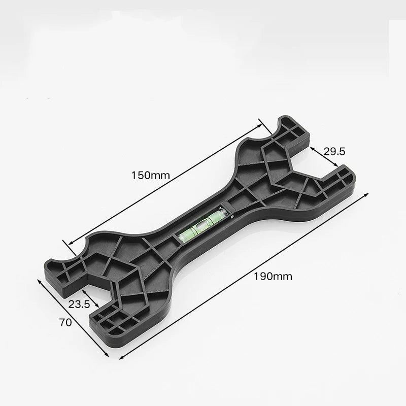 Multifunctional Dual Headed Wrench With Level Manual Tap Spanner