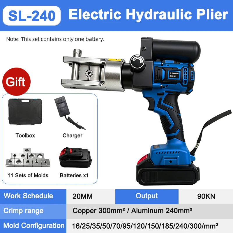 10-240mm Rechargeable Electric Hydraulic Wire Clamp Nippers SL240